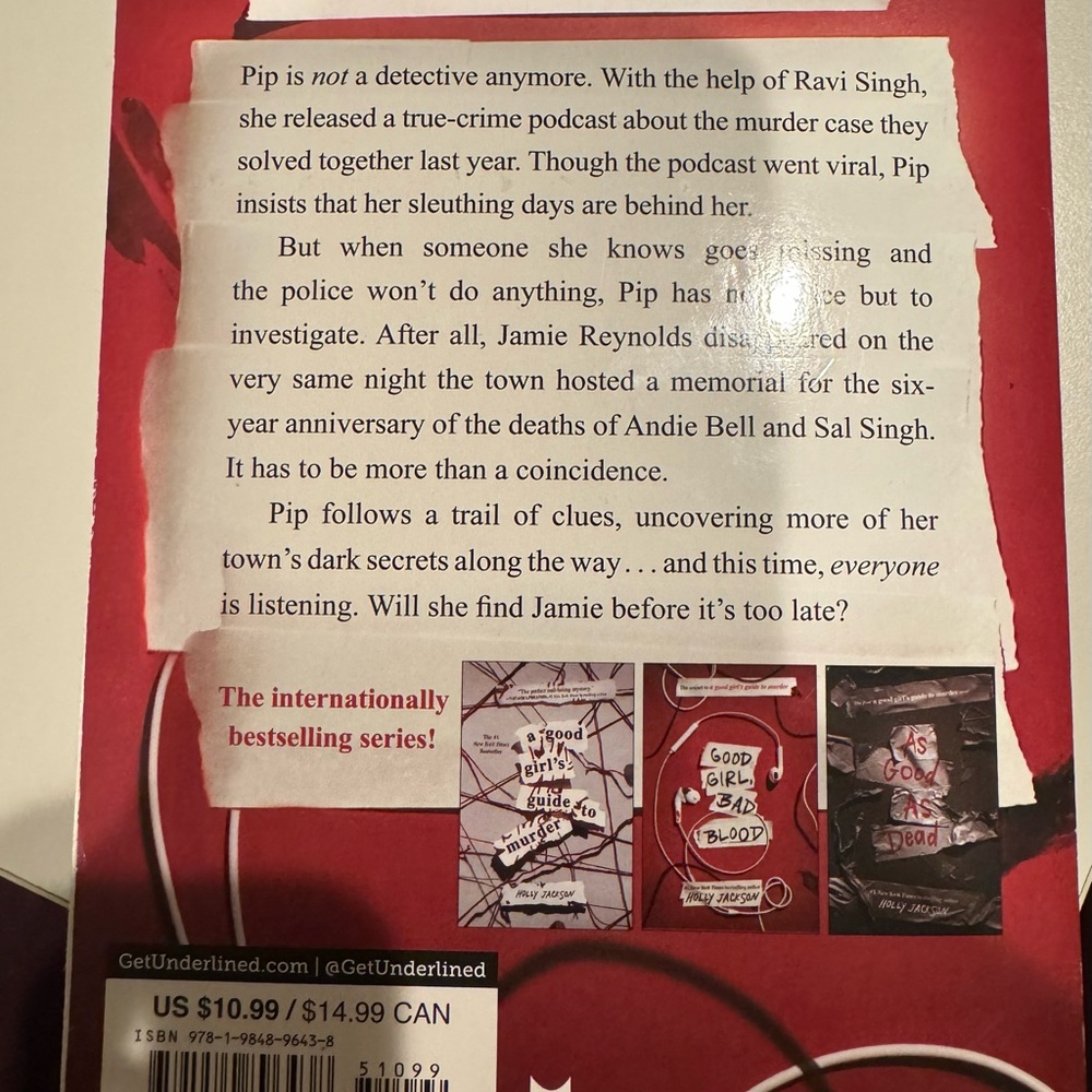 Good Girl, Bad Blood 
Author: Holly Jackson